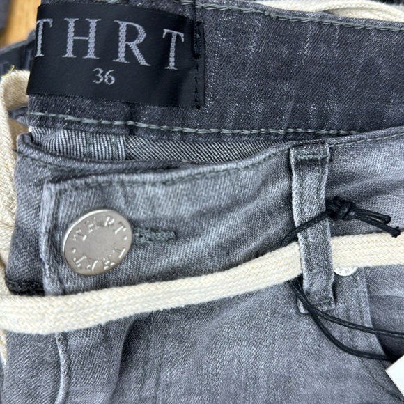 THRT DENIM DUKE MED WASH GREY SKINNY JEANS - Picture 2 of 2
